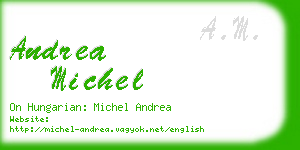 andrea michel business card